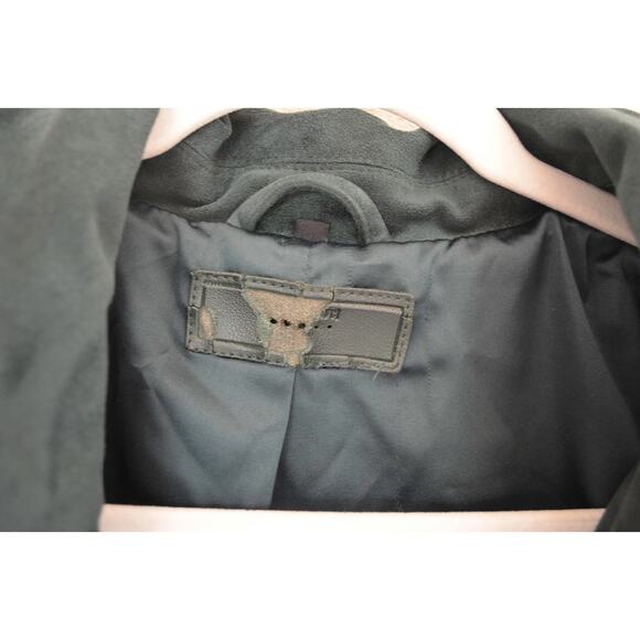 Blank NYC Faux Suede Fringe 'Deep Dive' Green Blazer Jacket Size Medium - Picture 7 of 8